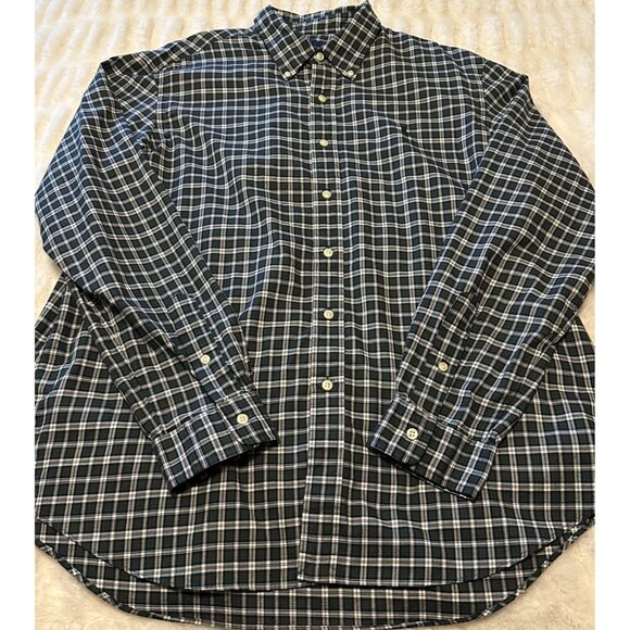 Men's Ralph Lauren Brand Green Button-Down Casual Plaid Shirt 100% Cotton Size X - Picture 5 of 16